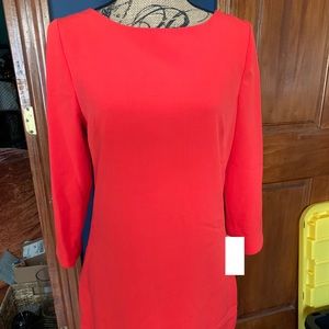 Vince Camuto Red Zippered Dress